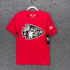 Kansas City Chiefs Tshirt Mens Small Red Arrowhead Made Mobb Collab NFL NEW